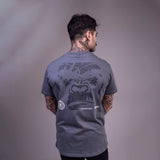 Camiseta T-shirt Conforto Beast Mode Silverback Cinza