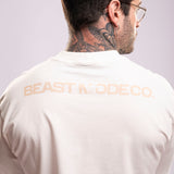 Camiseta T-Shirt Oversized Conforto Beast Mode Wiped Out Off-White