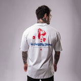 Camiseta T-shirt Oversized Conforto Beast Mode Laze Ape Branco