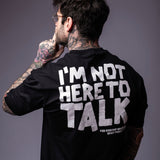 Camiseta T-Shirt Oversized Conforto Beast Mode Don´t Talk to Me Preto