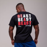 Camiseta T-Shirt Meia Malha Beast Mode Preta