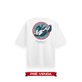 Camiseta T-Shirt Oversized Conforto Beast Mode Collab Space Today Gorillas Astronaut Branca