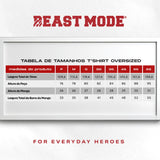 Camiseta T-shirt Oversized Conforto Beast Mode Collab Ray Milet Battle Book Preta