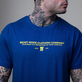 Camiseta T-Shirt Meia Malha Beast Mode Azul