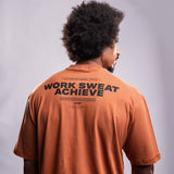 Camiseta T-shirt Oversized Conforto Beast Mode Beaver Marrom