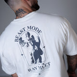 Camiseta T-shirt Oversized Conforto Beast Mode Collab Ray Milet Veronica Off White