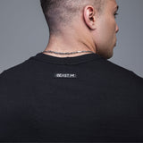 Camiseta T-shirt Oversized Beast M. Pima Preta